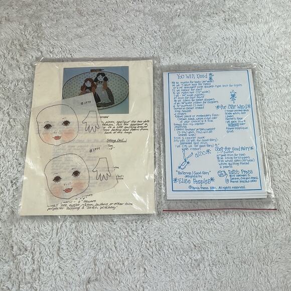 Vintage doll patterns - Victorian pillow dolls Ballerina good fairy sew craft - Picture 2 of 7